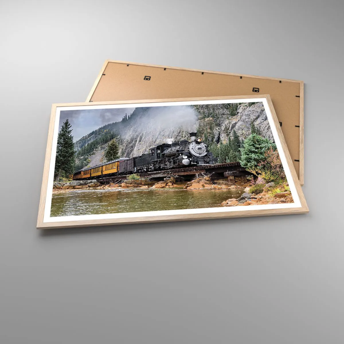 Affisch i ram av ljusek - Vart ska du? Vart? - 91x61 cm