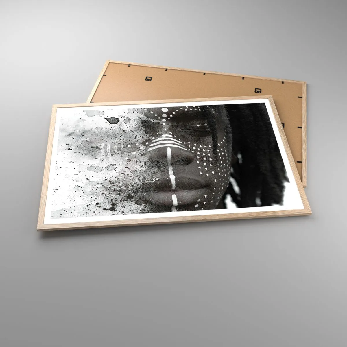 Plakát v rámu světlý dub - Objev původního ducha - 91x61 cm