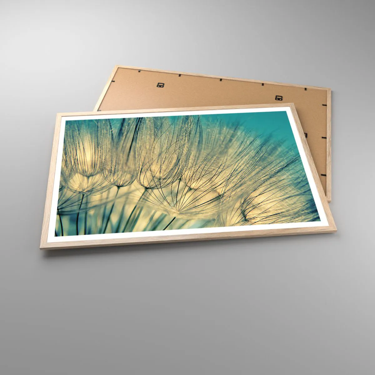 Poster în ramă de stejar deschis - Așteptând vântul - 91x61 cm