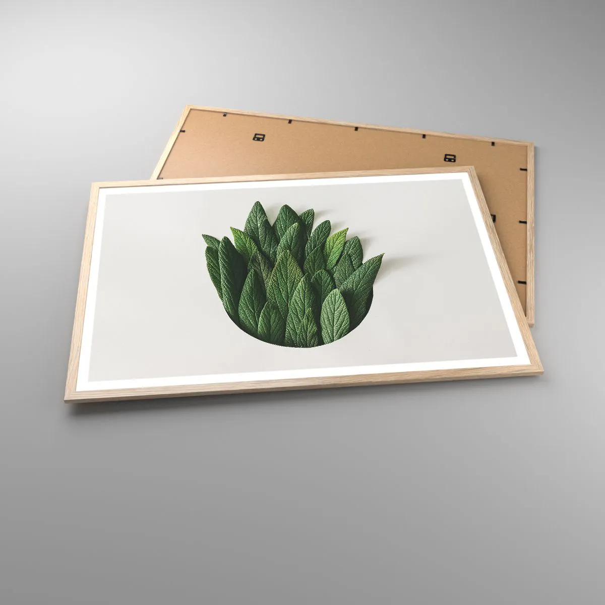 Affiche dans un chêne clair - Poster - Curiosité sans retenue - 91x61 cm