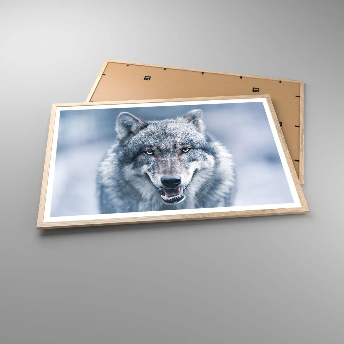 Poszter világos tölgy keretben - Vállalod a kihívást? - 91x61 cm