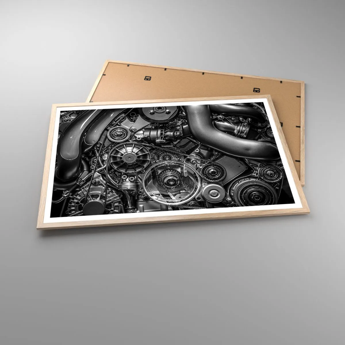 Affisch i ram av ljusek - Mekanikens poesi - 91x61 cm