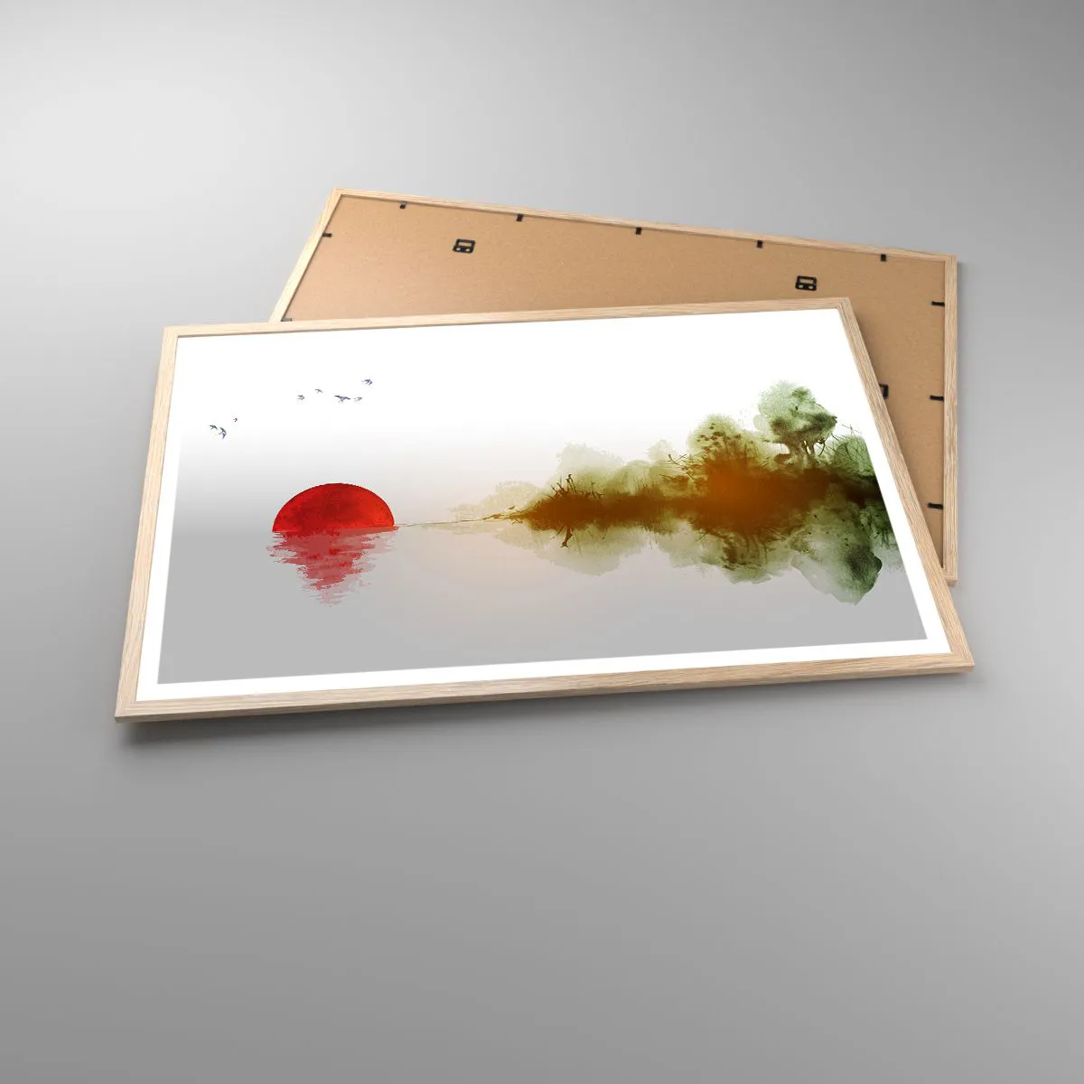 Poszter világos tölgy keretben - A béke ígérete - 91x61 cm