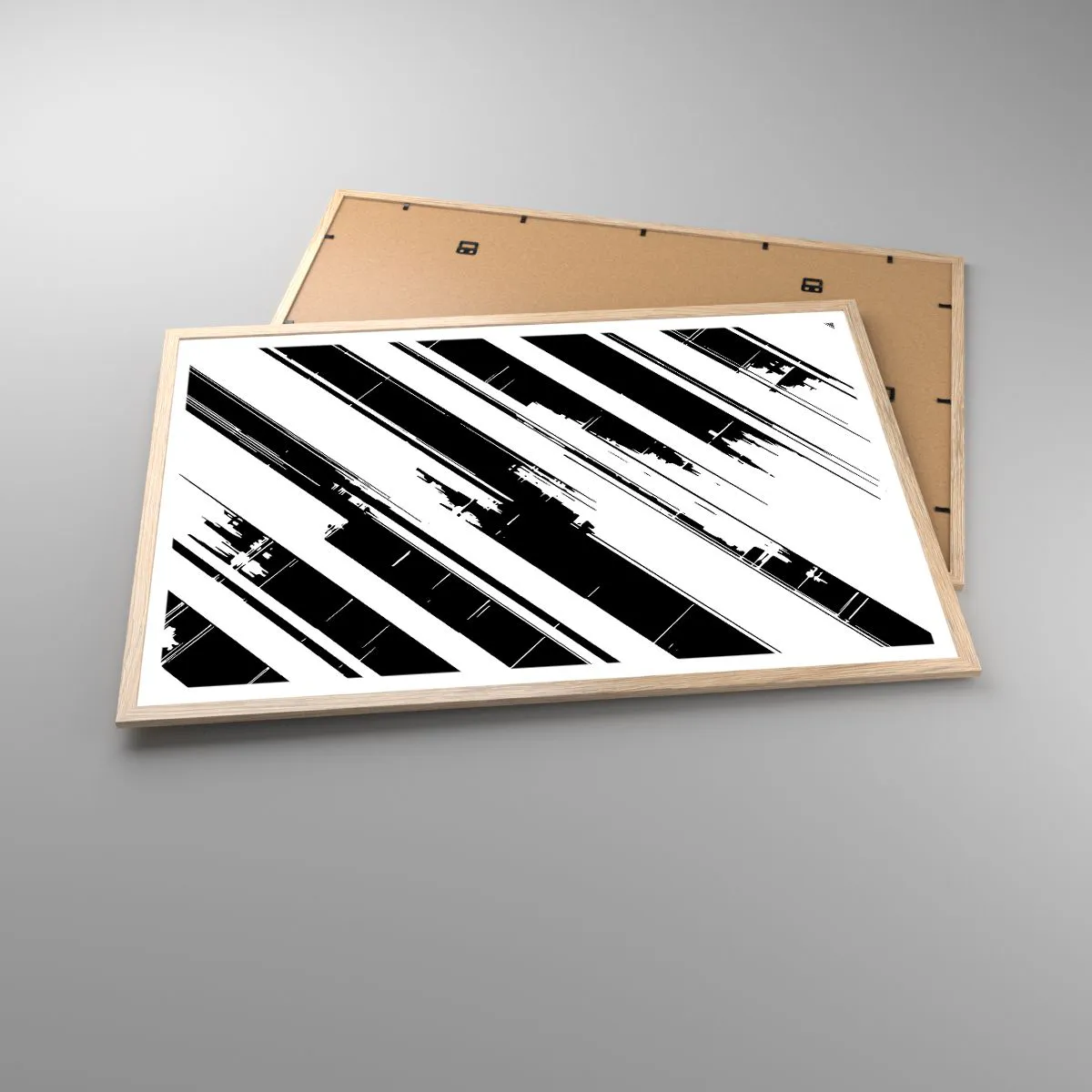 Plakat w ramie jasny dąb - Kompozycja intensywna i dynamiczna - 91x61 cm