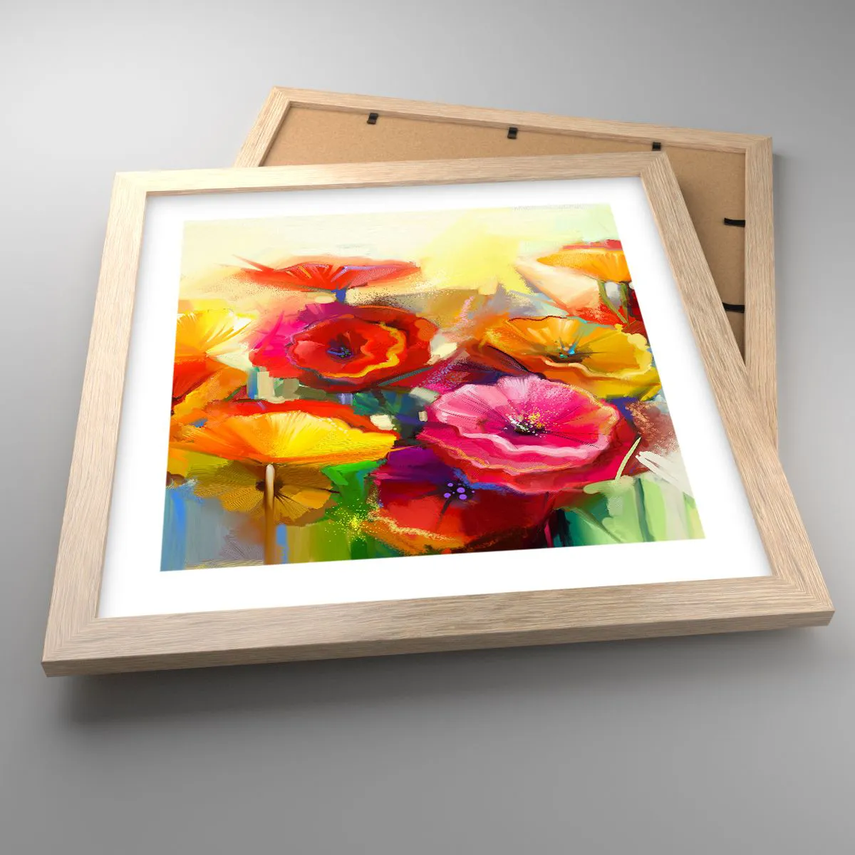 Affisch i ram av ljusek - Inte bara rött - 30x30 cm