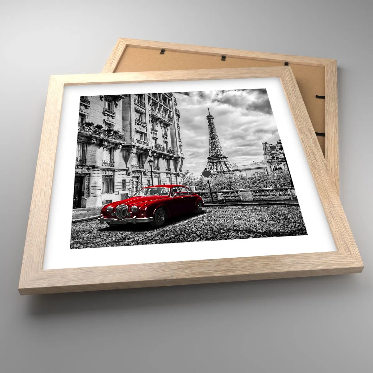 Pôster com moldura de carvalho claro - Predador na cidade - 30x30 cm