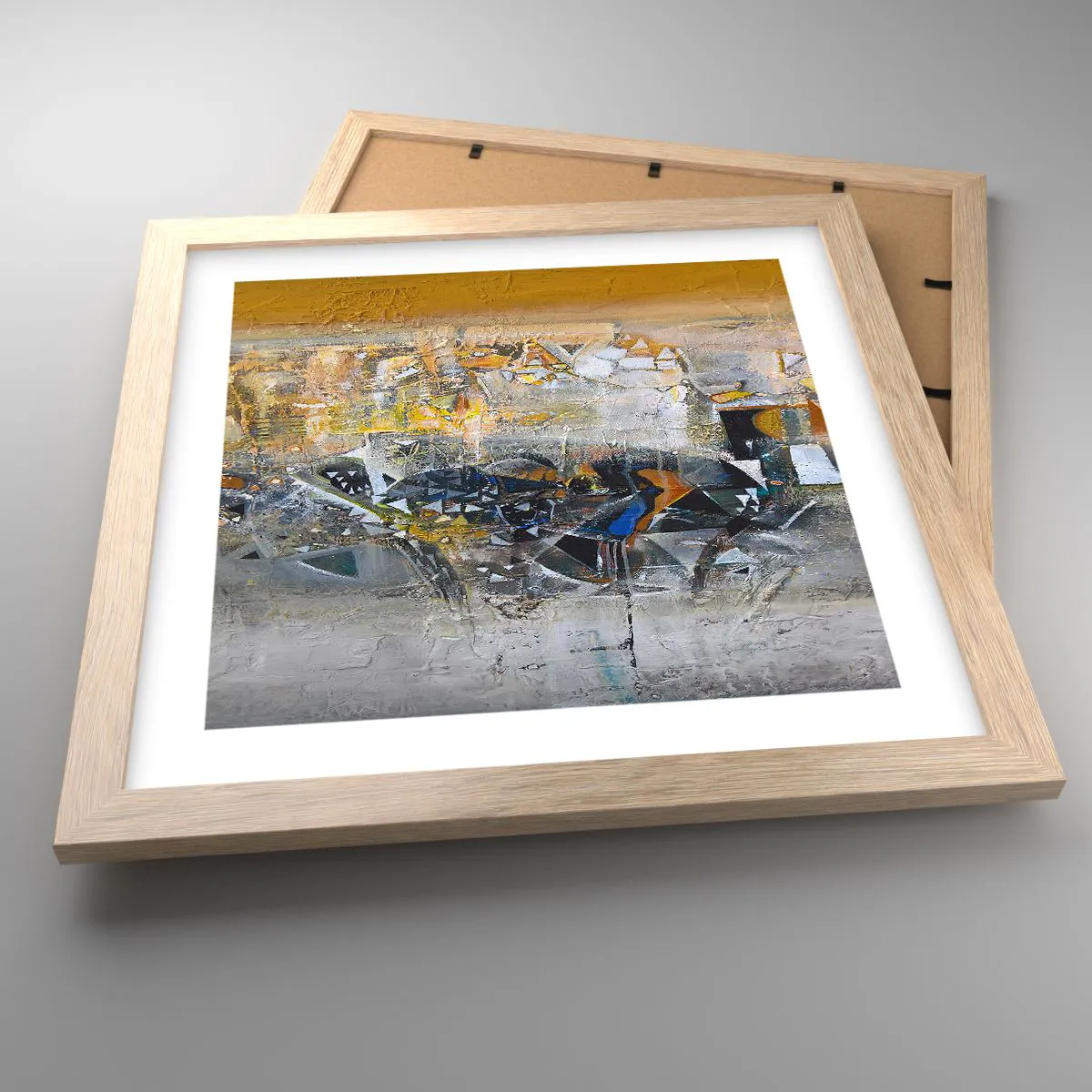 Plakat w ramie jasny dąb - Wszystko się poukłada - 30x30 cm