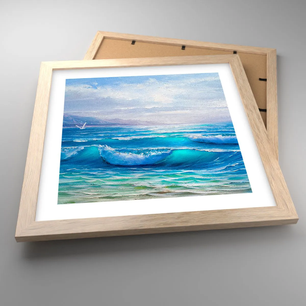 Poszter világos tölgy keretben - Megkönnyebbülést hoz - 30x30 cm