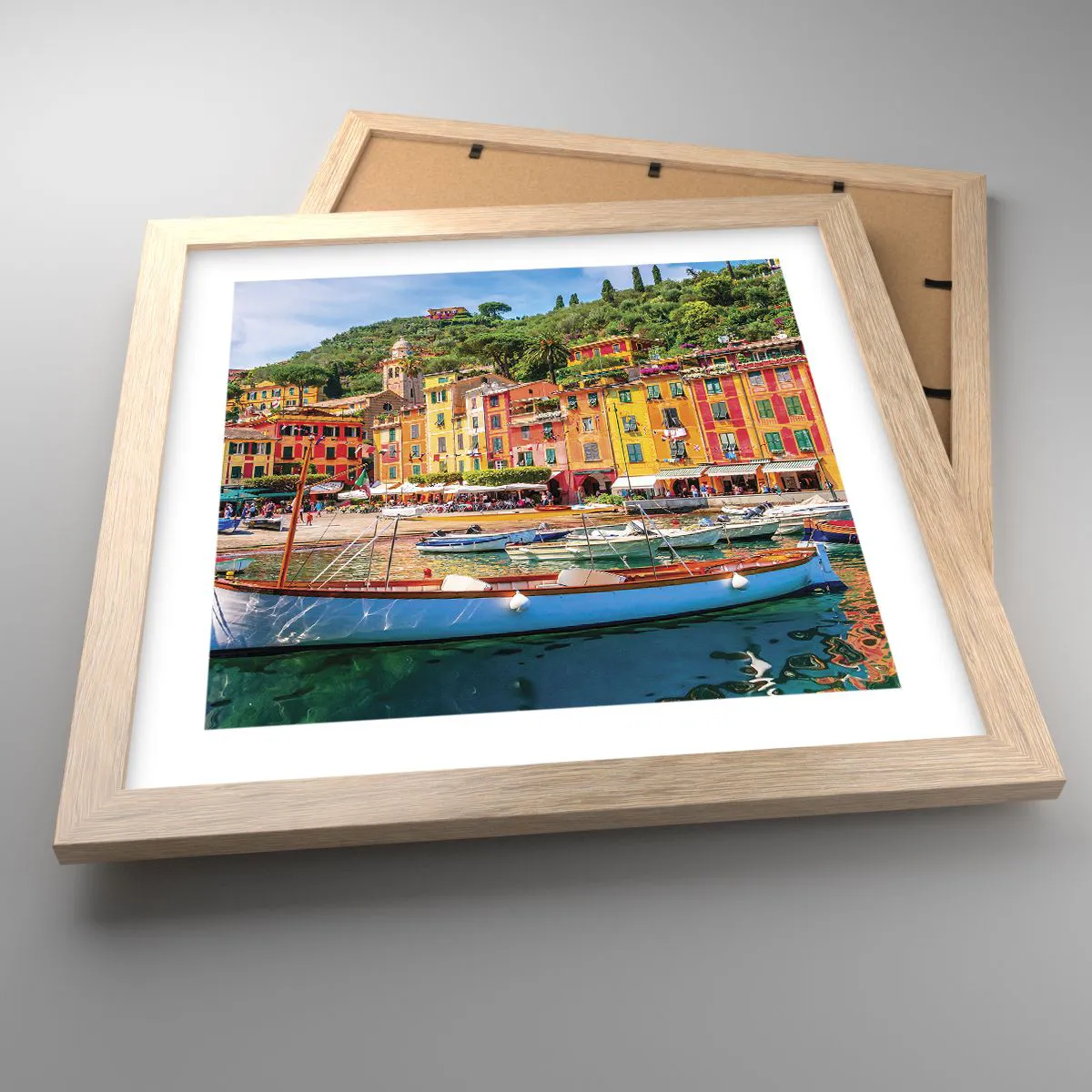 Poster in light oak frame - Italian Morning - 30x30 cm