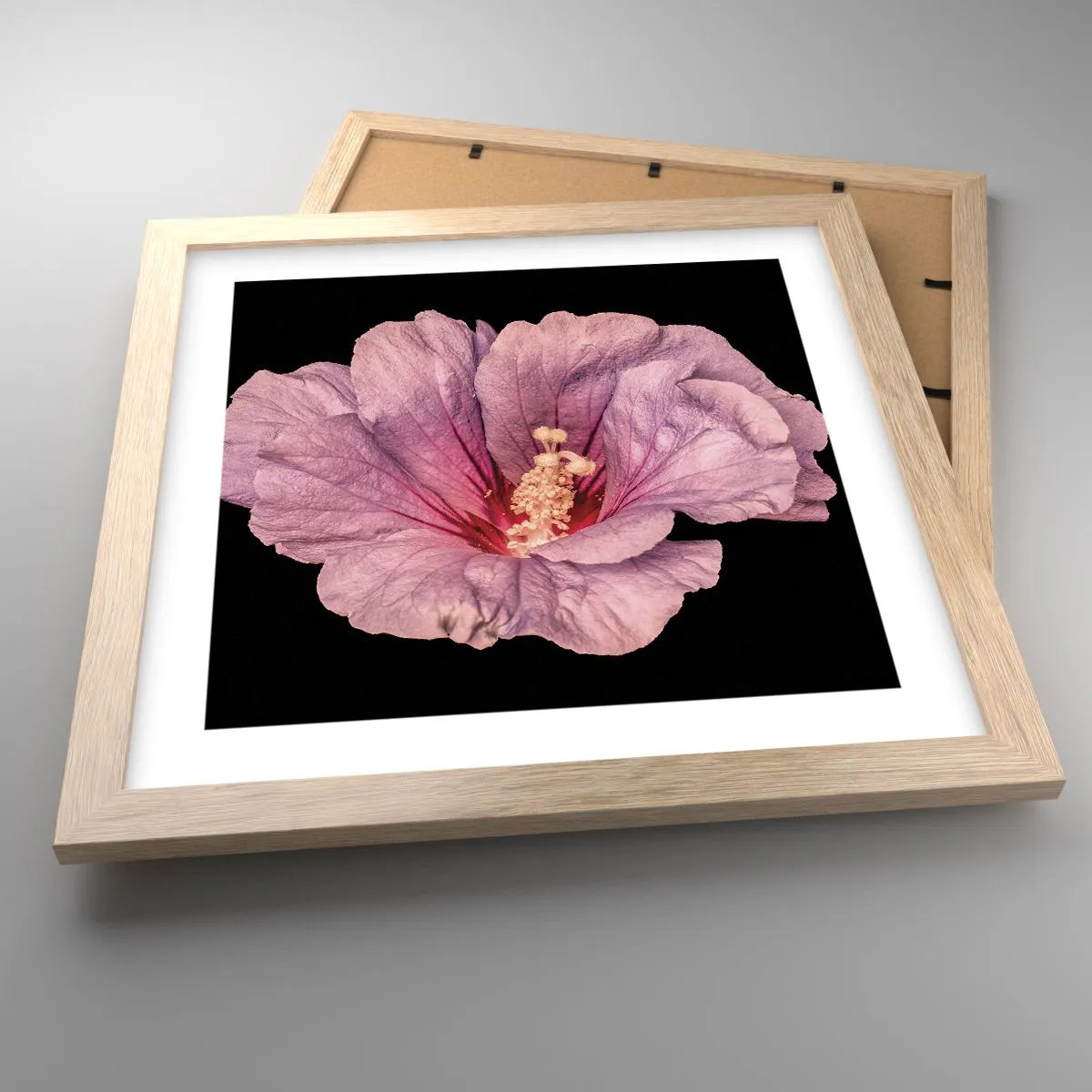 Plakát v rámu světlý dub - Přímo do srdce - 30x30 cm