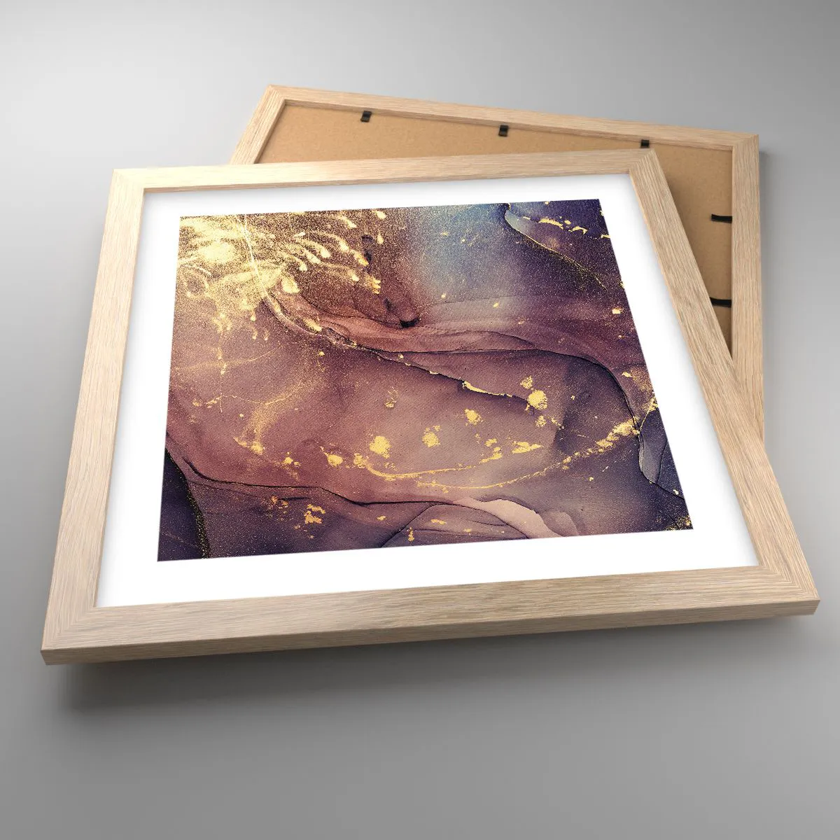 Poster in light oak frame - Matter and Spirit - 30x30 cm