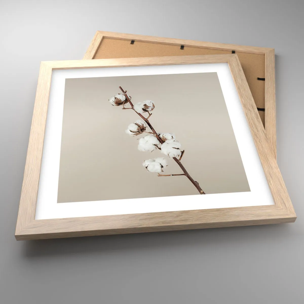 Affiche dans un chêne clair - Poster - A la source de la douceur - 30x30 cm