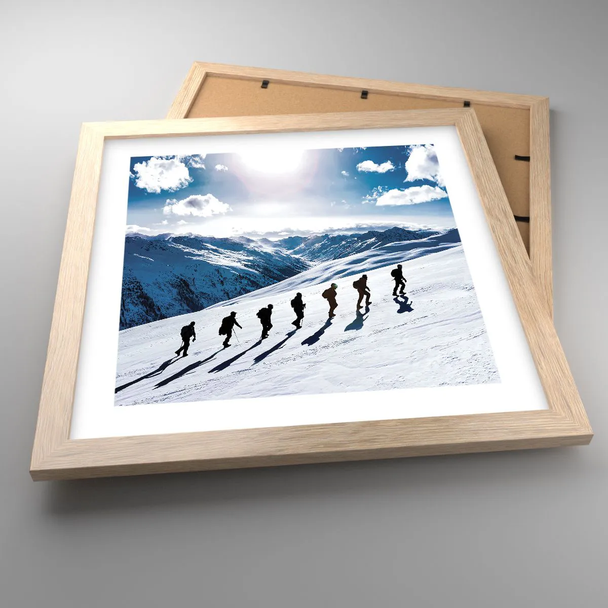 Poszter világos tölgy keretben - A hódítók csapata - 30x30 cm