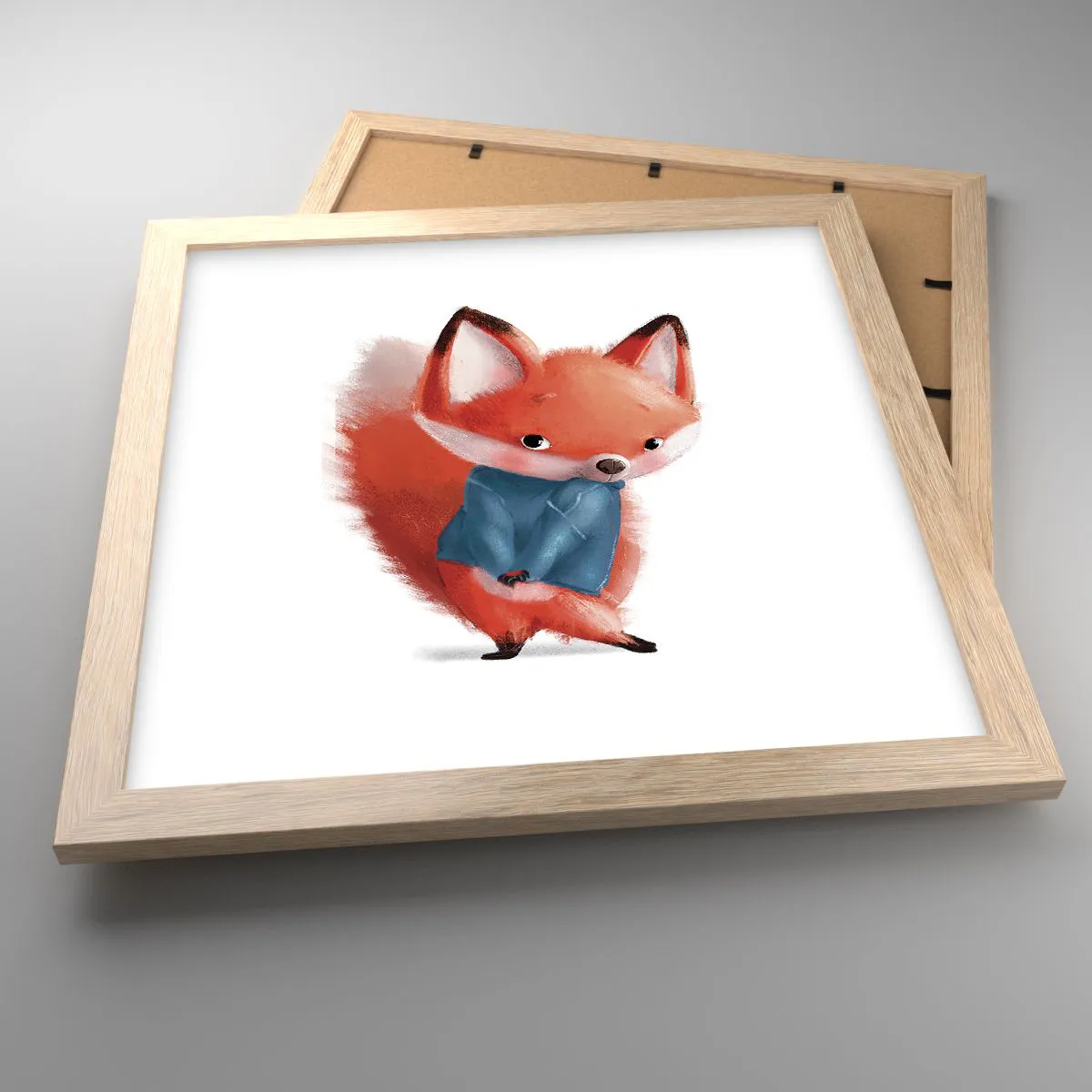 Póster en marco roble claro - ¿Me veo bien con esto? - 30x30 cm