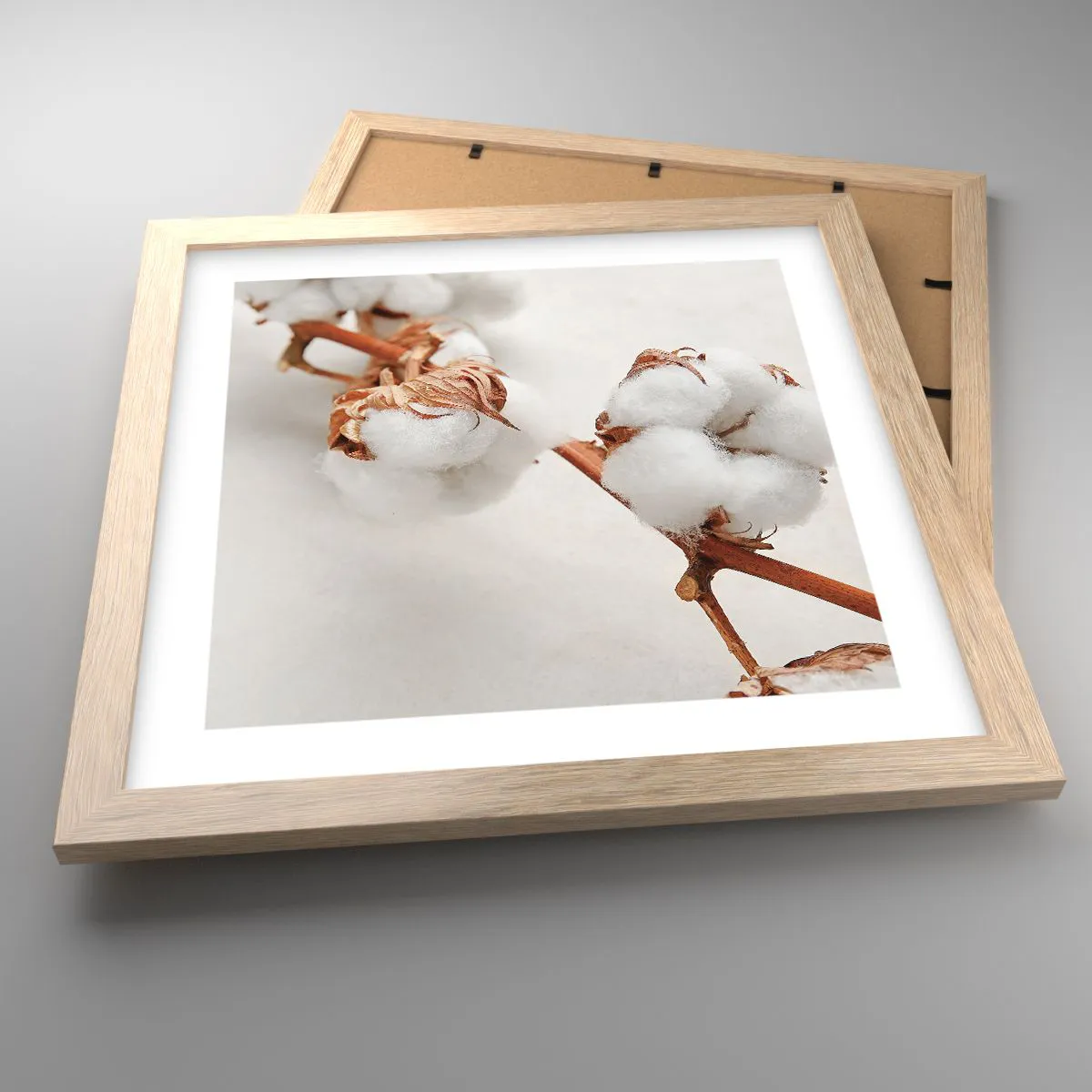 Affiche dans un chêne clair - Poster - Seulement caliner - 30x30 cm