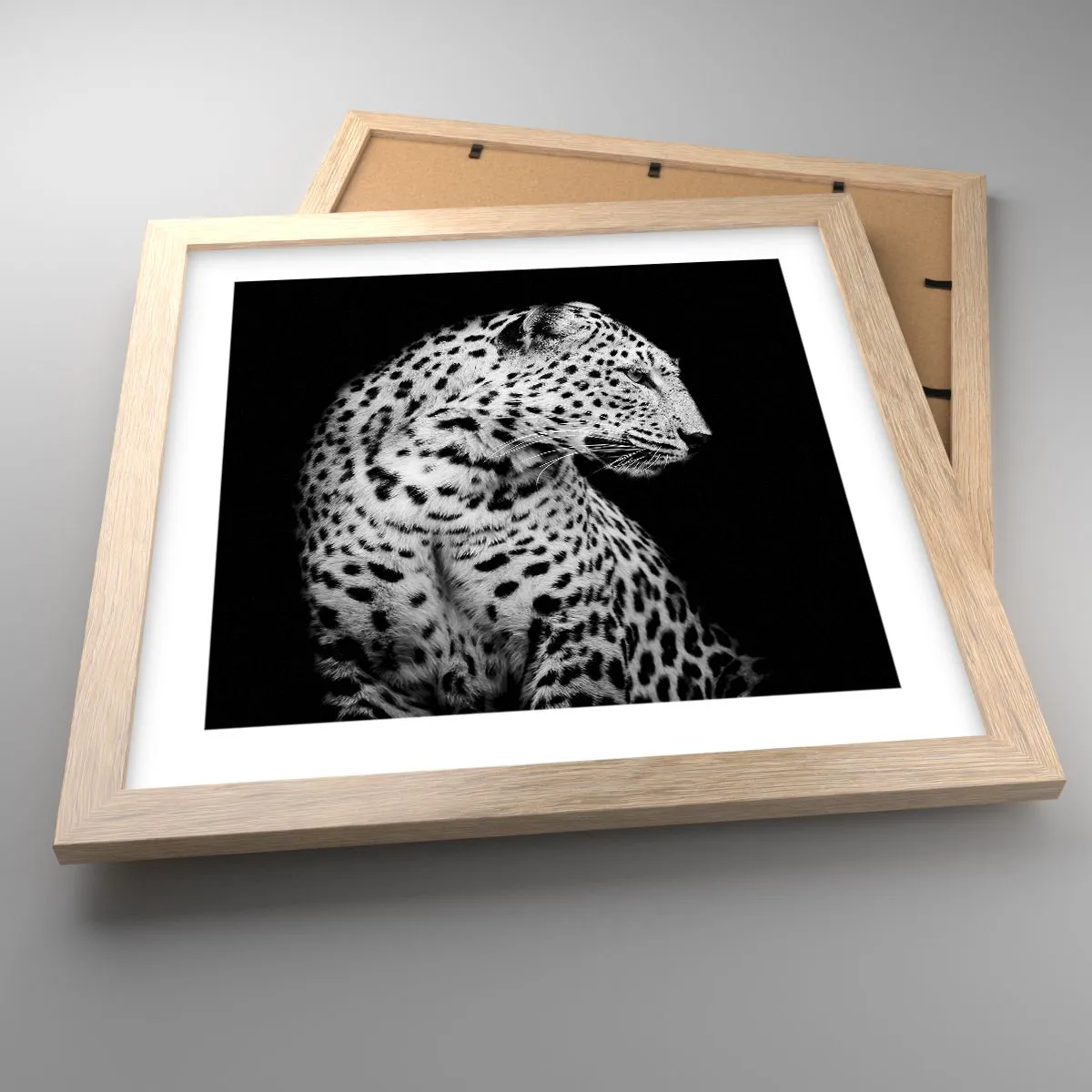 Affisch i ram av ljusek - Perfekt höger profil! - 30x30 cm