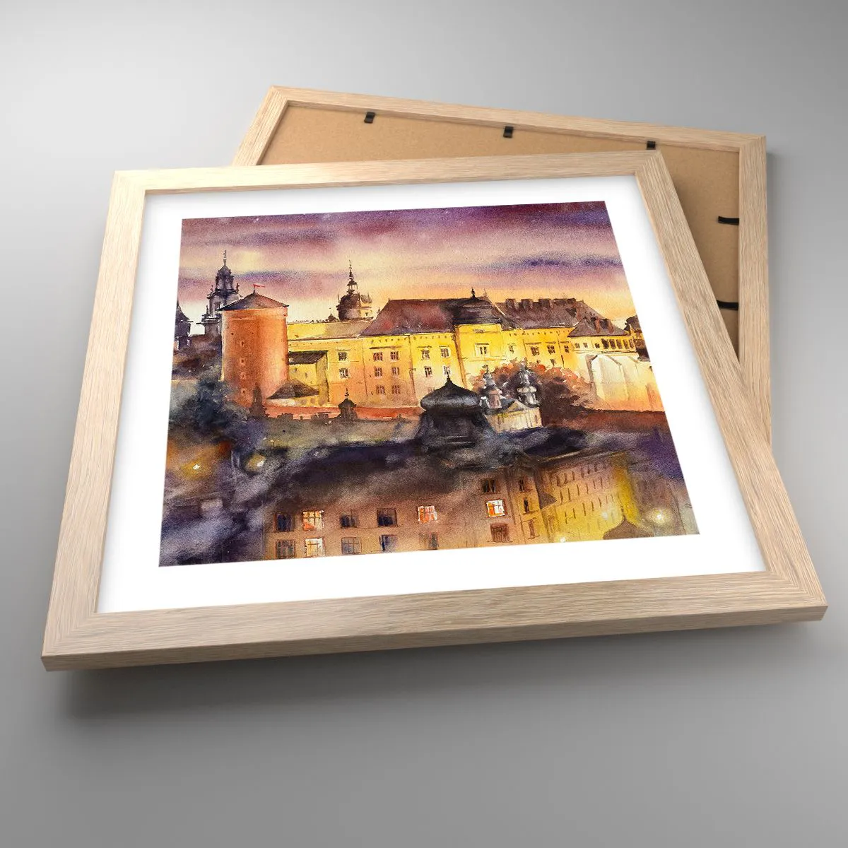 Poszter világos tölgy keretben - Történet és mese - 30x30 cm