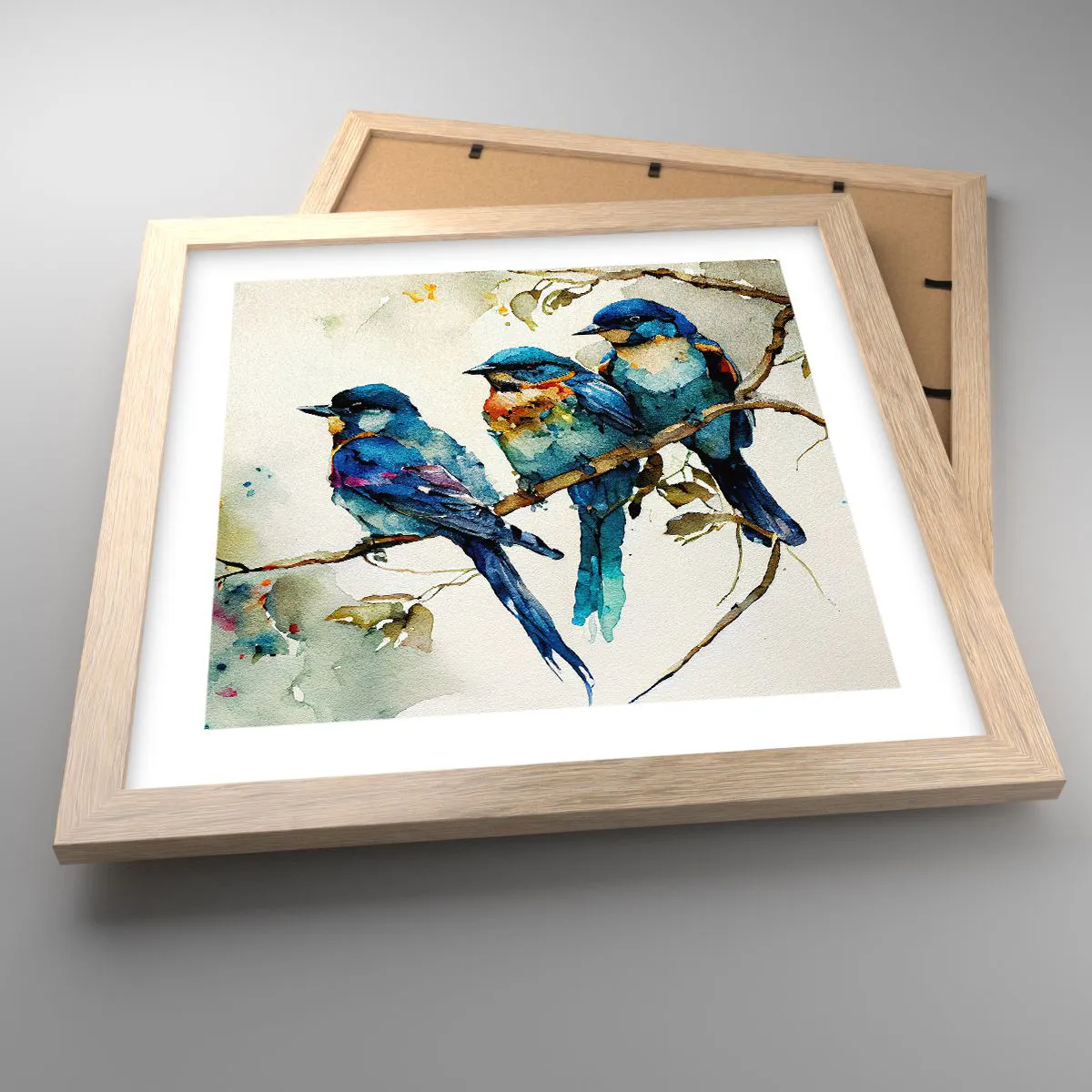 Plagát v ráme zo svetlého duba - Urazil sa? - 30x30 cm