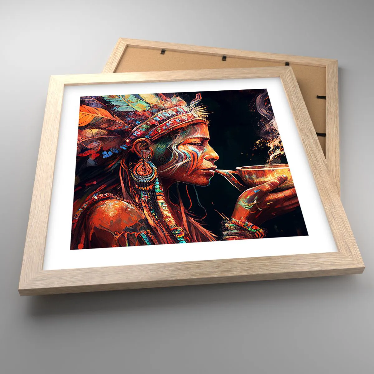 Affisch i ram av ljusek - En magisk ritual - 30x30 cm