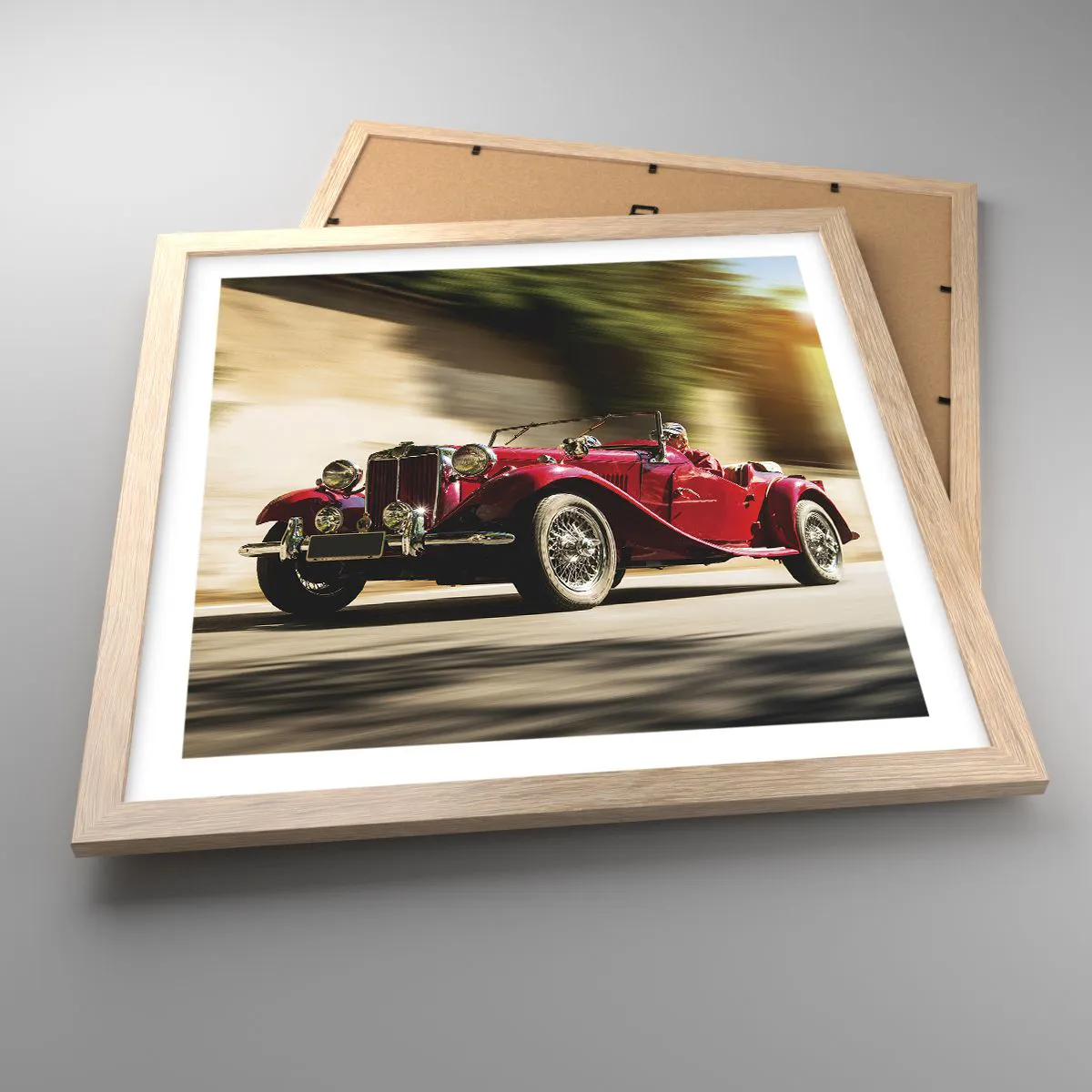 Pôster com moldura de carvalho claro - Mais bonita que a Vitória de Samotrácia - 40x40 cm