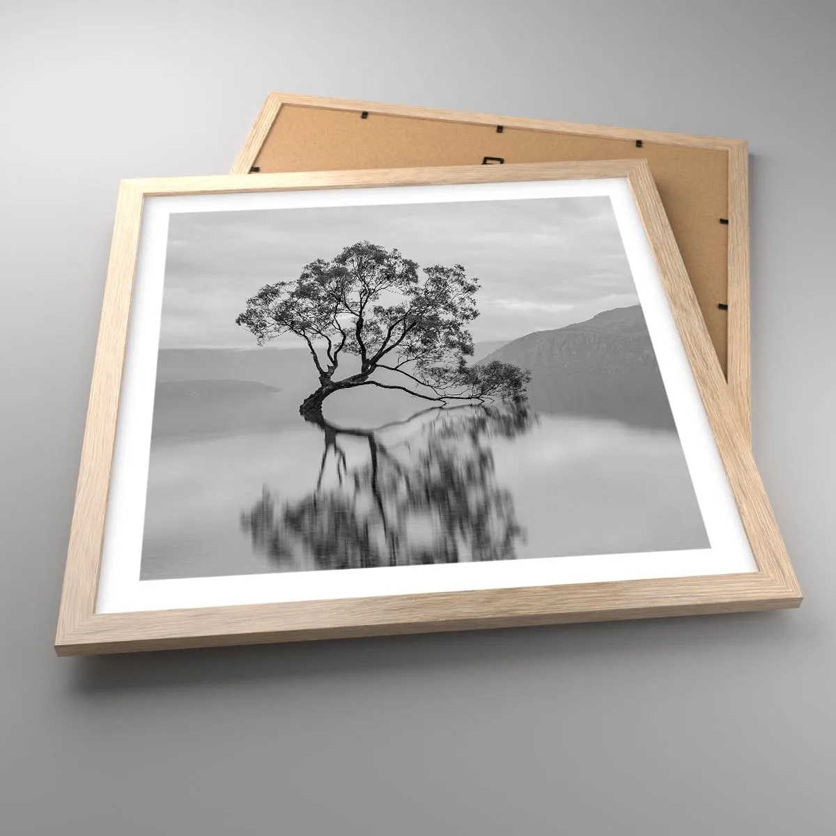 Plakat w ramie jasny dąb - Jest taki kraj - 40x40 cm