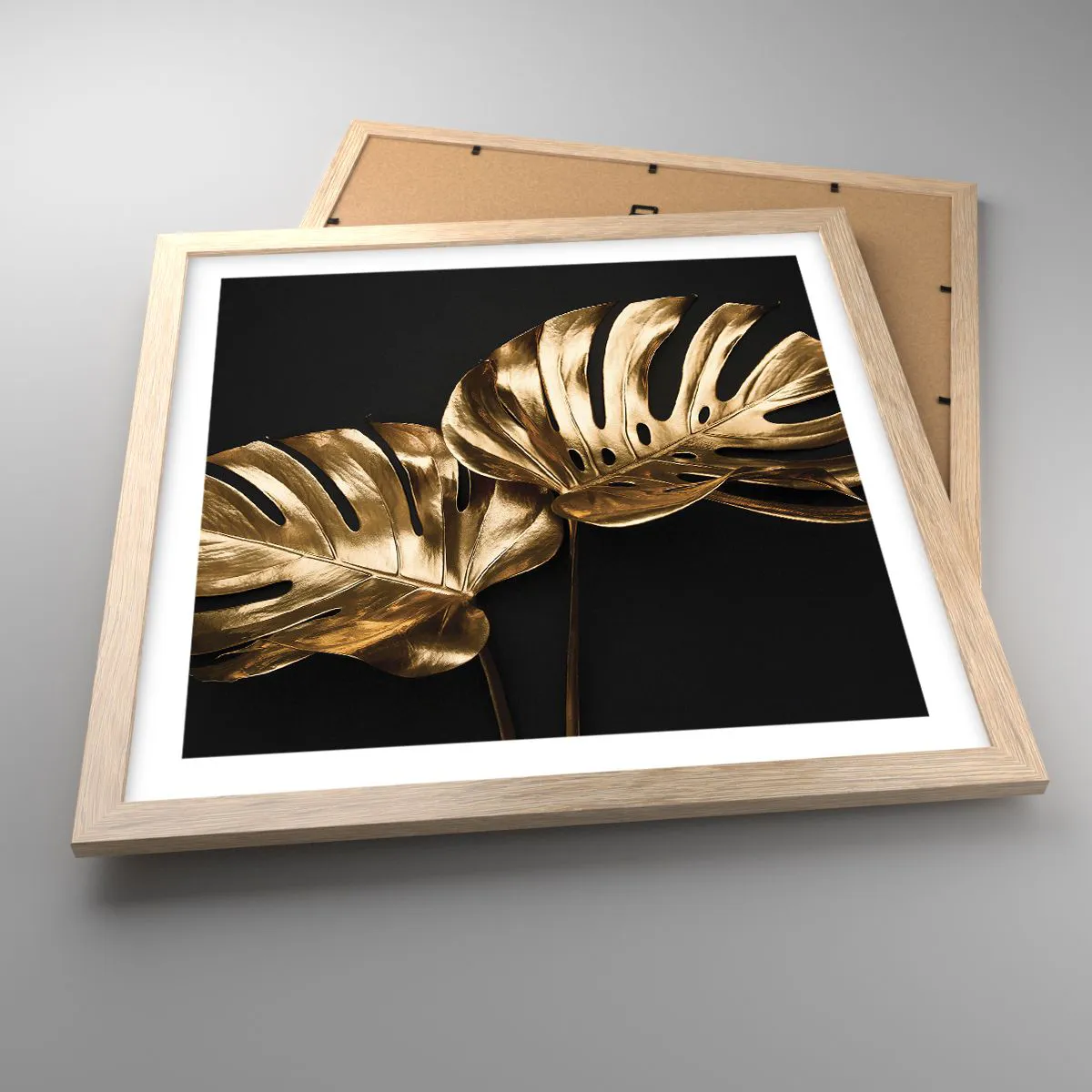 Affiche dans un chêne clair - Poster - Les trésors de la nature - 40x40 cm