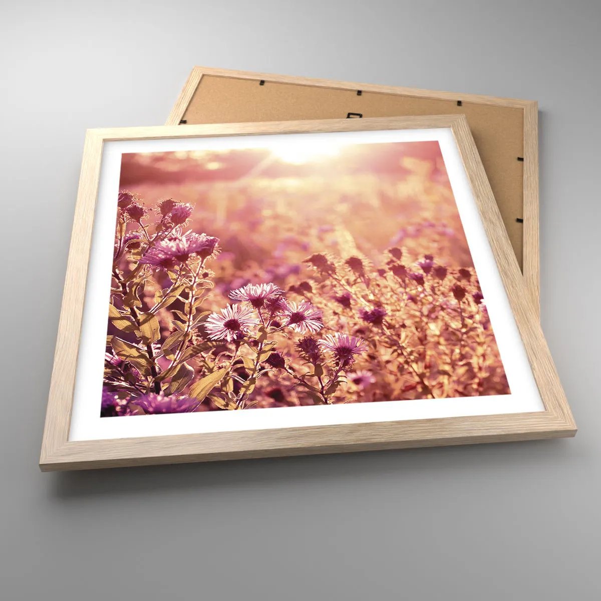 Póster en marco roble claro - Antes de que se acabe el verano - 40x40 cm