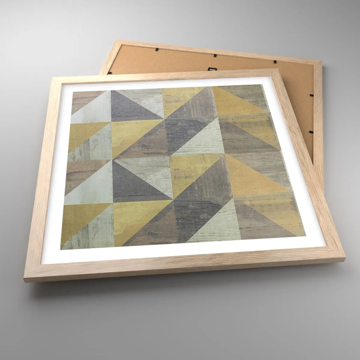 Affisch i ram av ljusek - Under triangelns vinkel - 40x40 cm