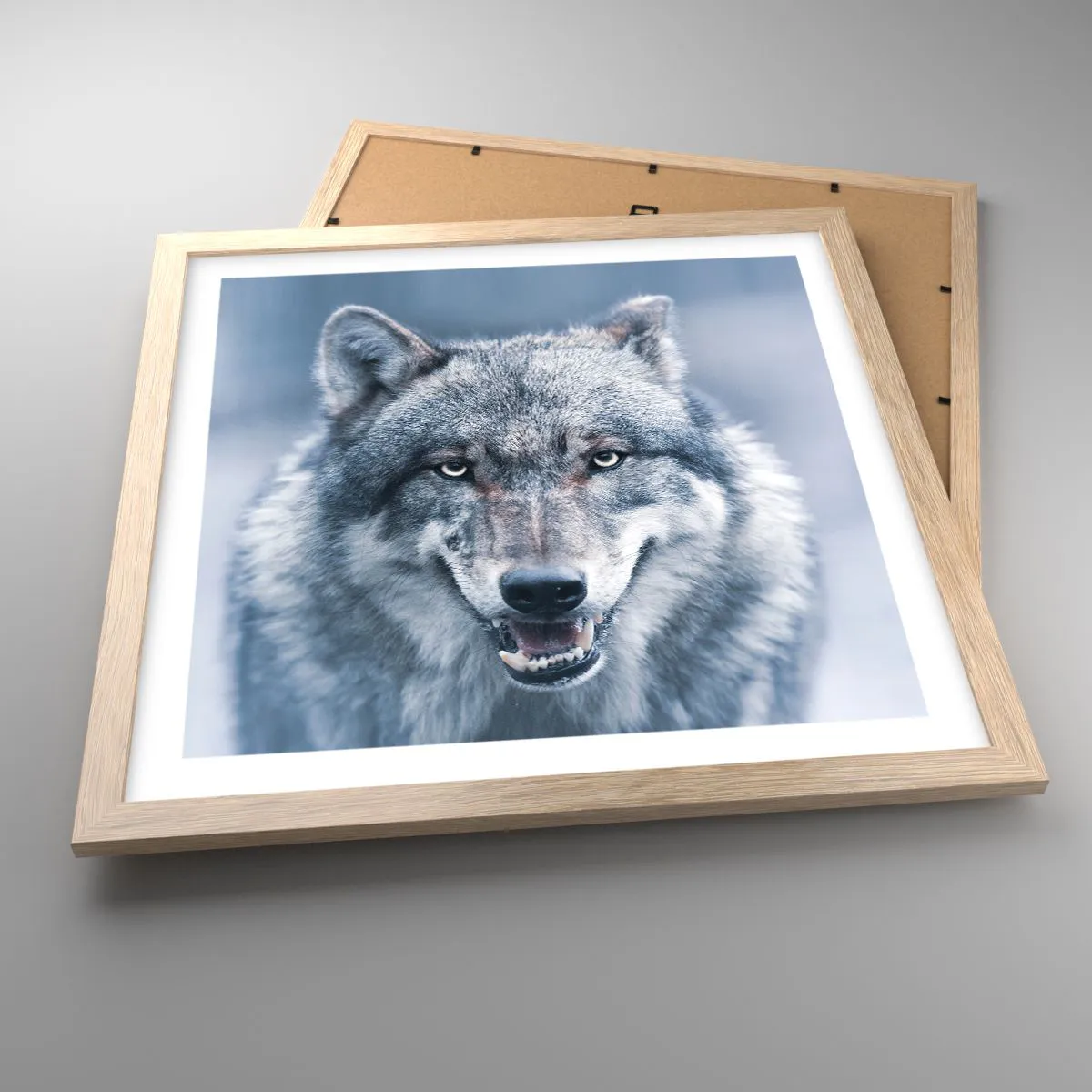 Plagát v ráme zo svetlého duba - Prijmete túto výzvu? - 40x40 cm