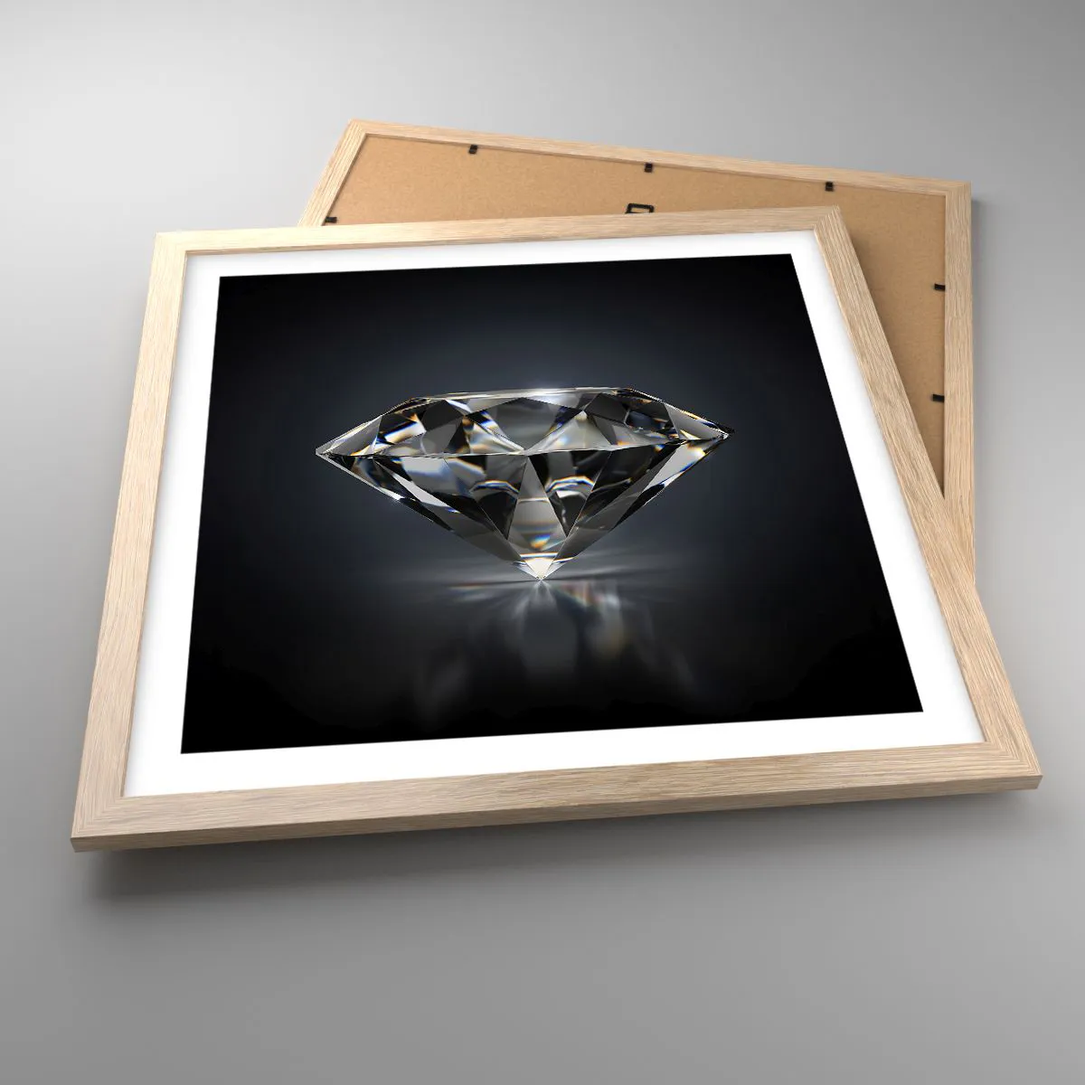 Plakát v rámu světlý dub - Best girls friend - 40x40 cm