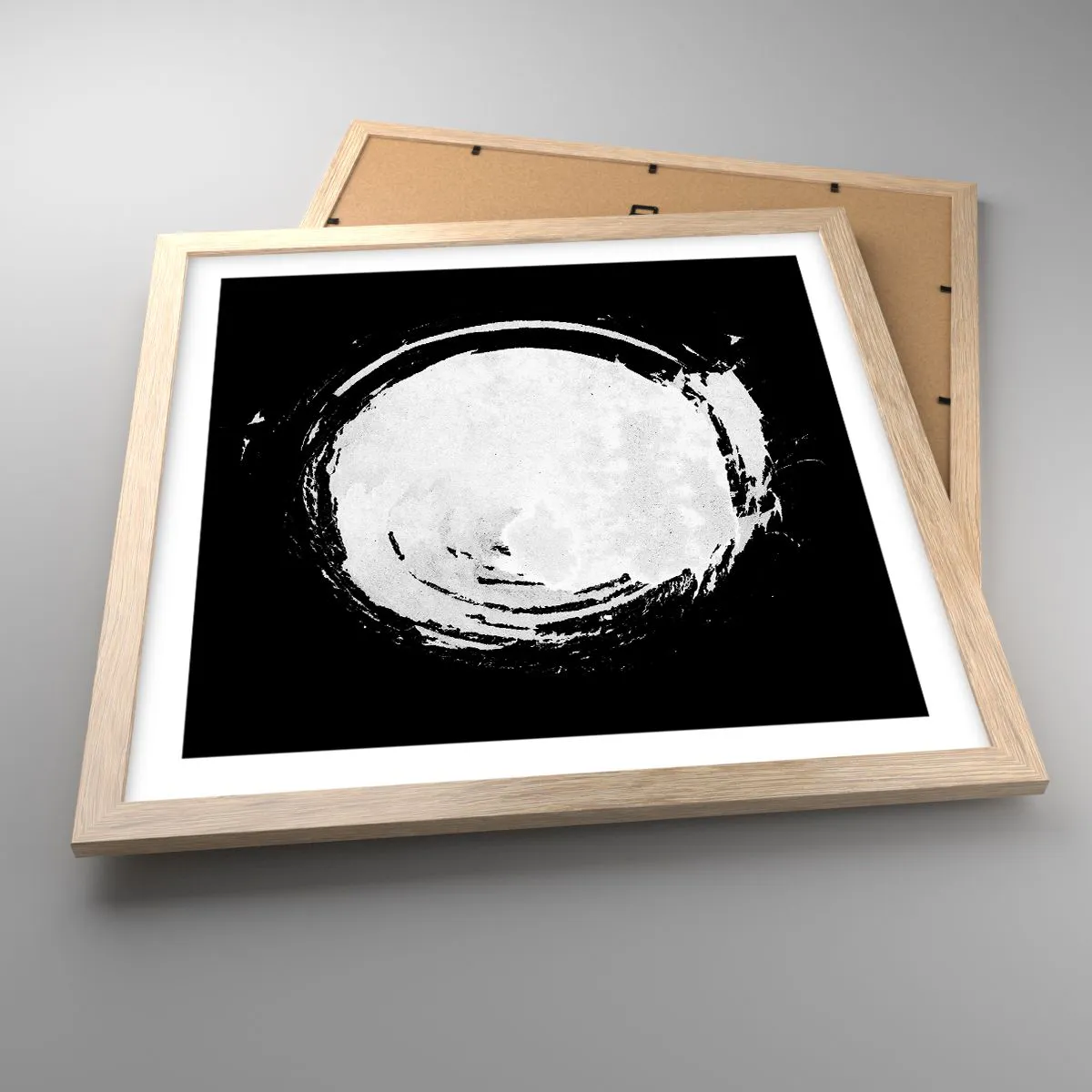 Poster in light oak frame - Good Solution - 40x40 cm