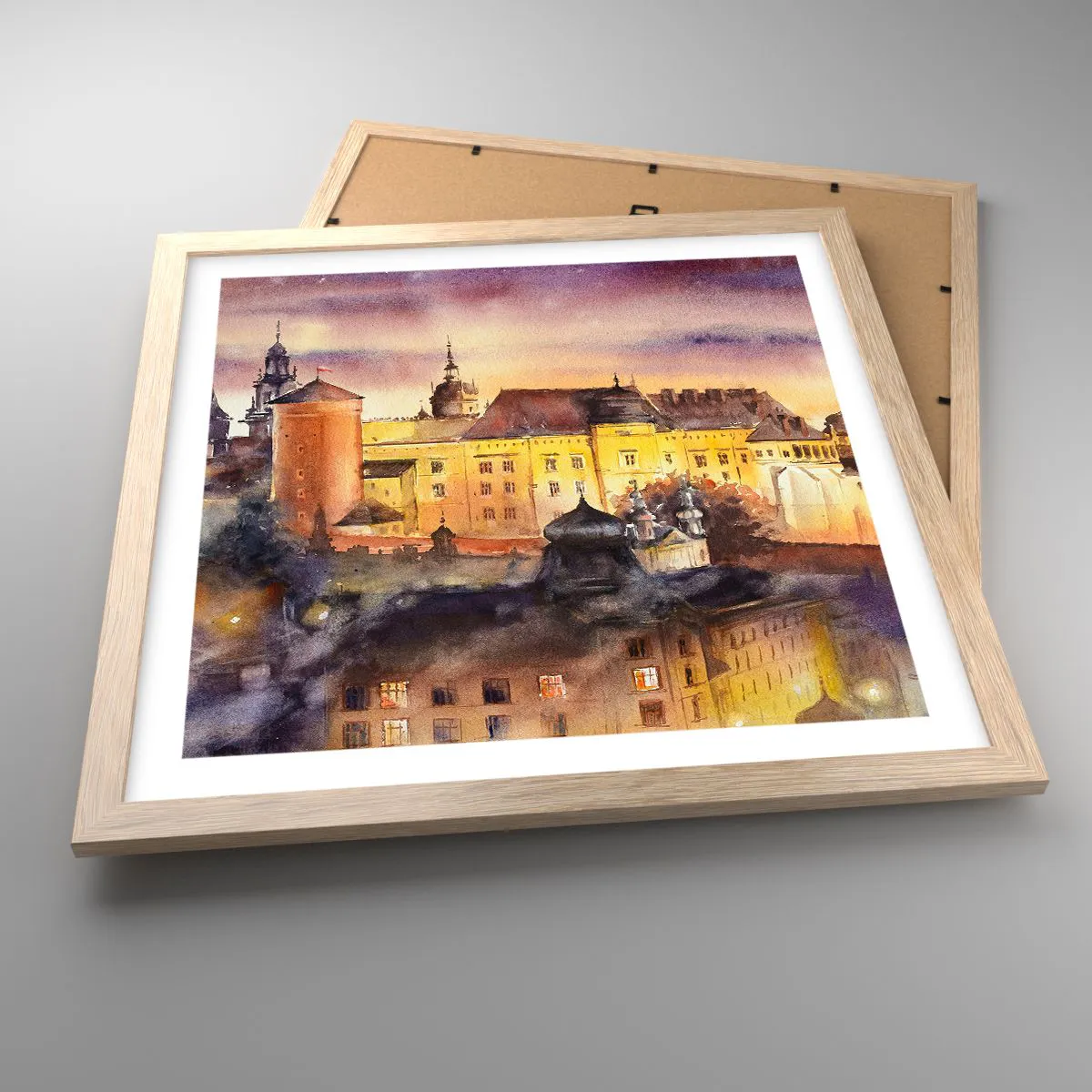 Affiche dans un chêne clair - Poster - Histoire et conte de fées - 40x40 cm