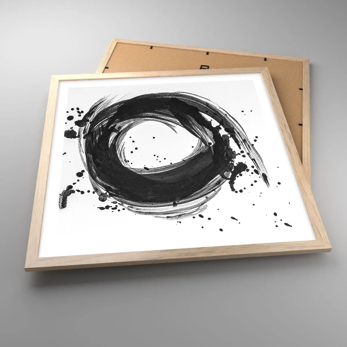 Een poster in een licht eiken lijst - De draaikolk van de schepping - 50x50 cm