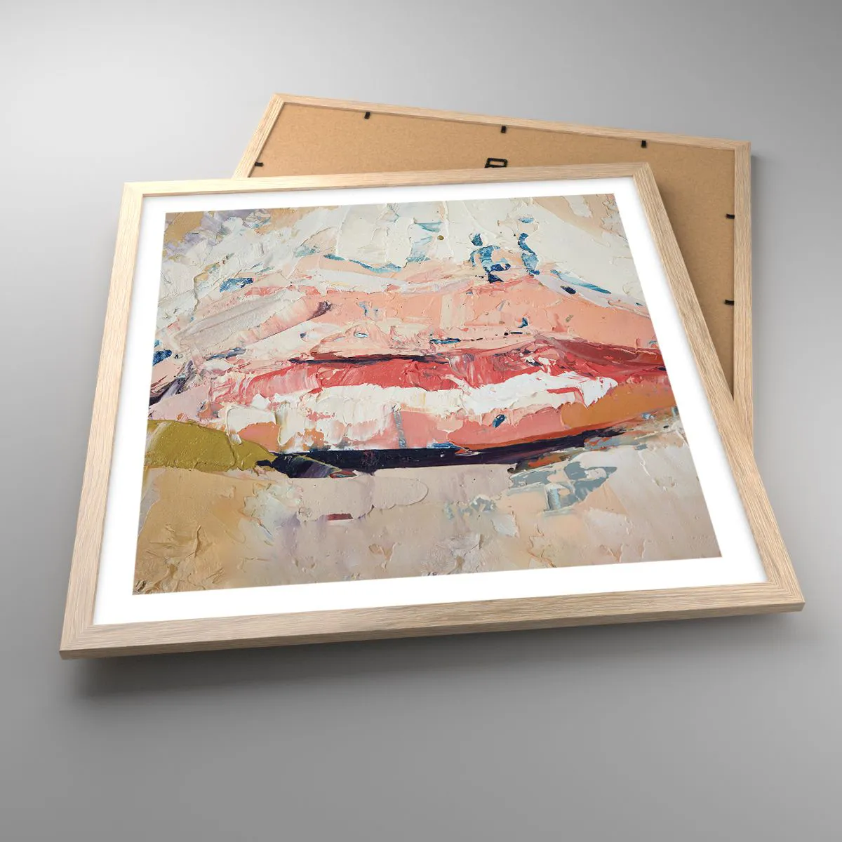 Plakát v rámu světlý dub - Probouzí smysly - 50x50 cm