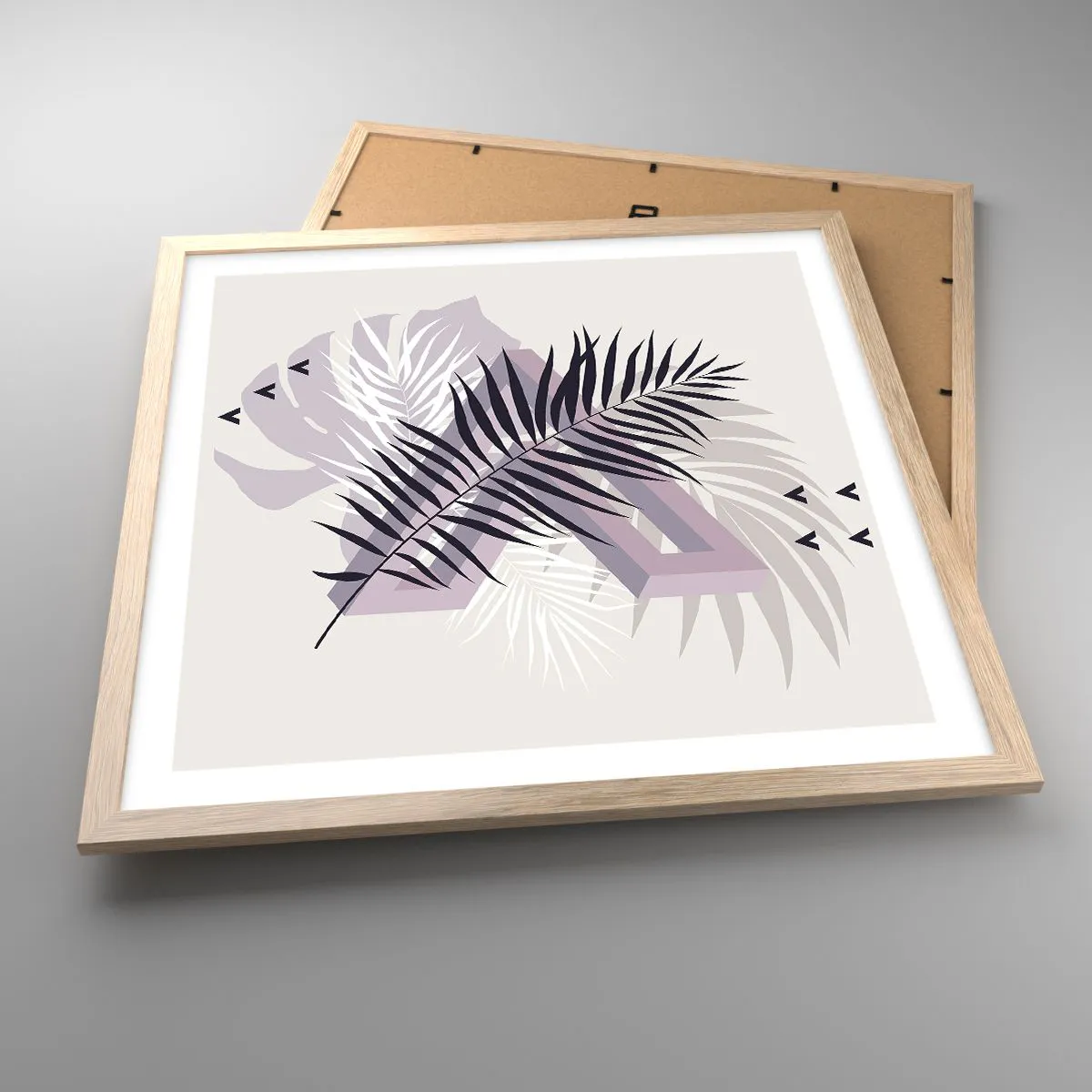 Plakat w ramie jasny dąb - Cień cienia - 50x50 cm