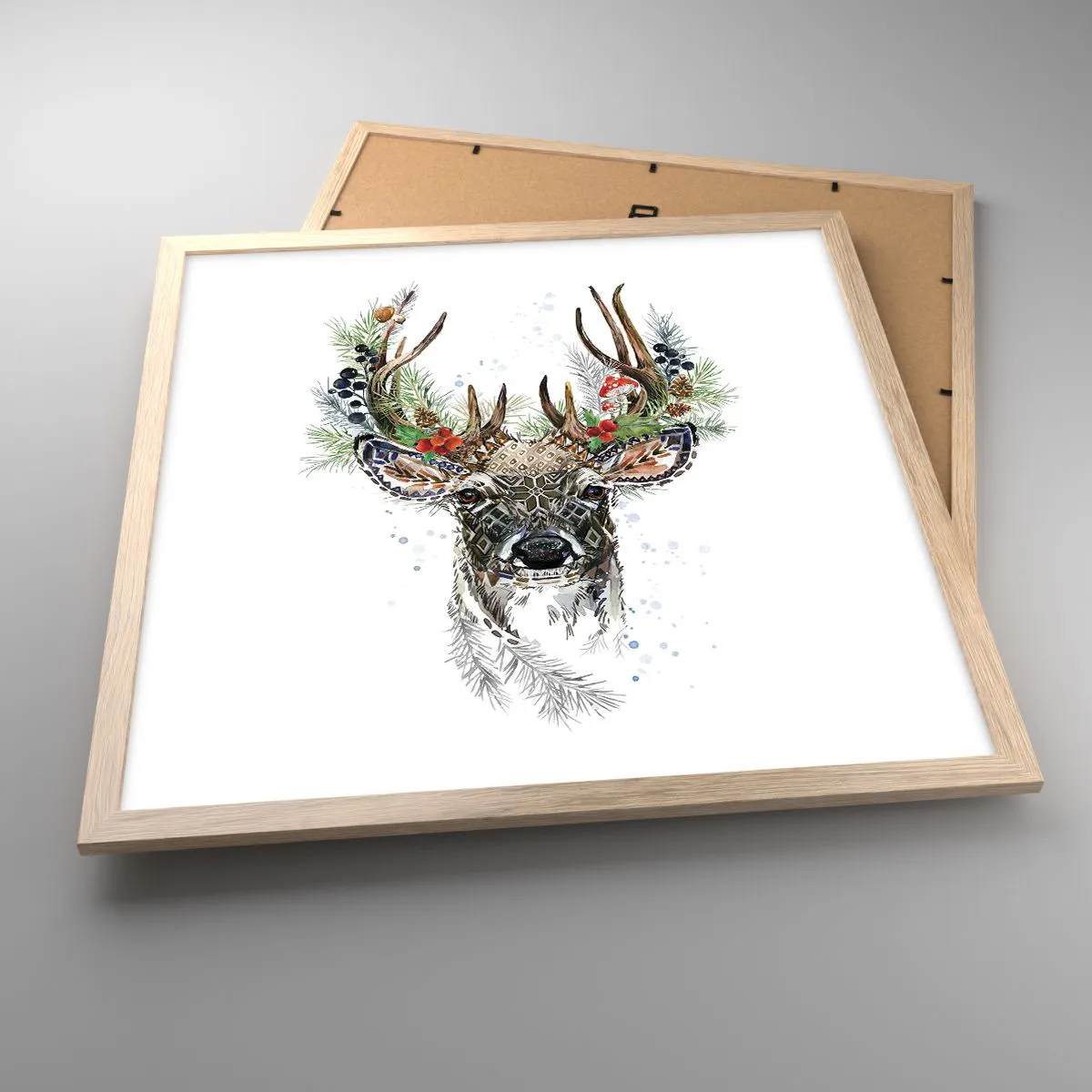 Affisch i ram av ljusek - I högtidskläder - 50x50 cm