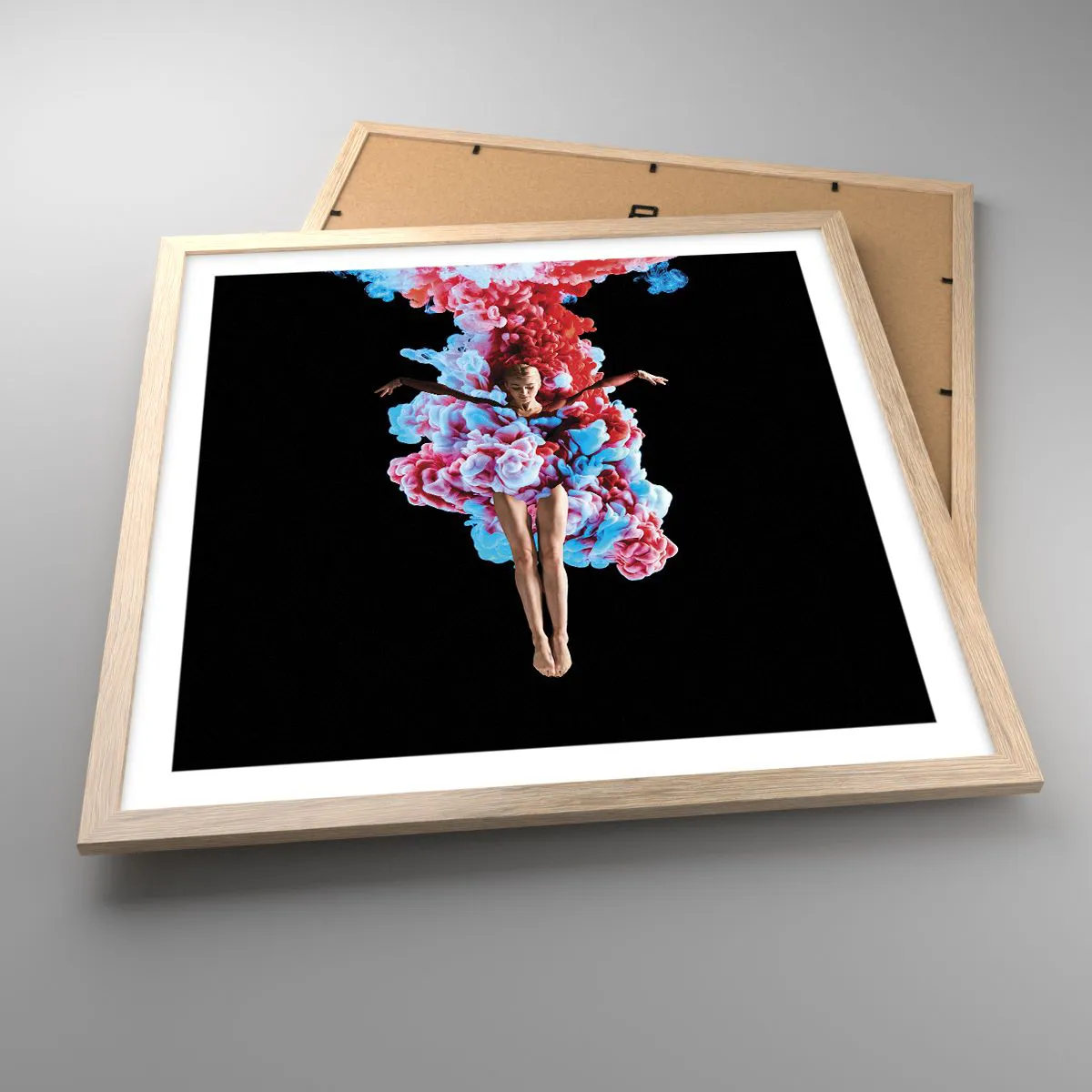 Een poster in een licht eiken lijst - In volle bloei - 50x50 cm