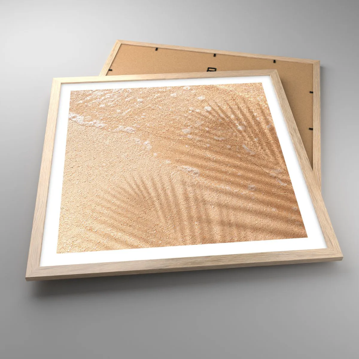 Poster în ramă de stejar deschis - Umbra unei veri fierbinți - 50x50 cm