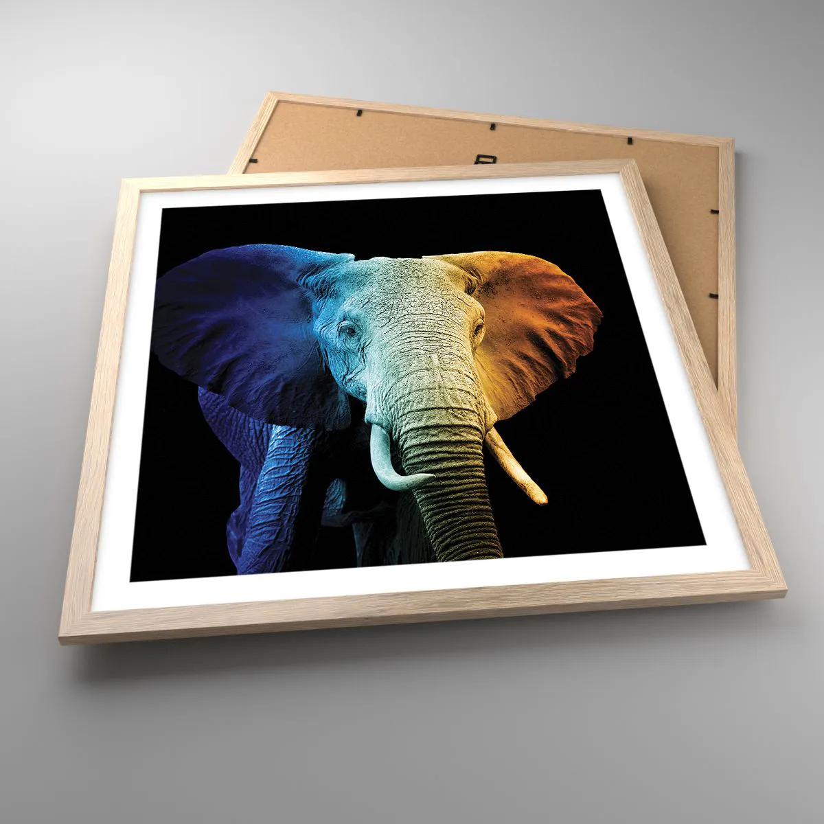 Póster en marco roble claro - Excéntrico, no un bicho raro - 50x50 cm