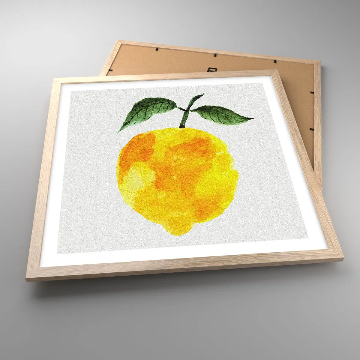 Póster en marco roble claro - Cómo conocer el sabor del sol - 50x50 cm