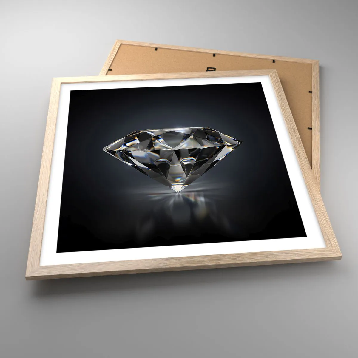 Plakát v rámu světlý dub - Best girls friend - 50x50 cm