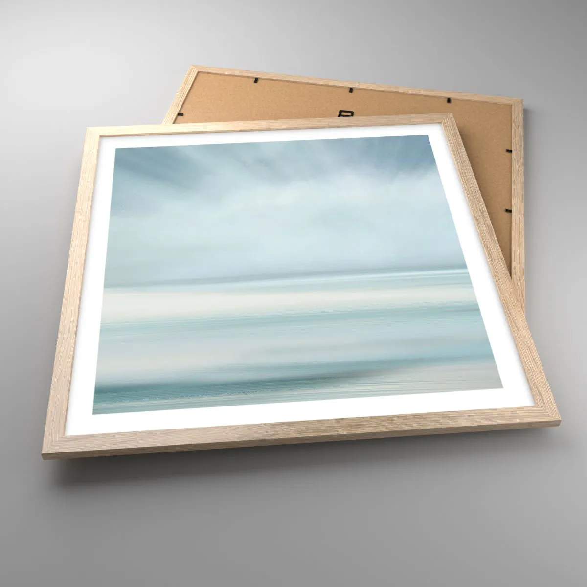 Affiche dans un chêne clair - Poster - Paix à l'horizon - 50x50 cm