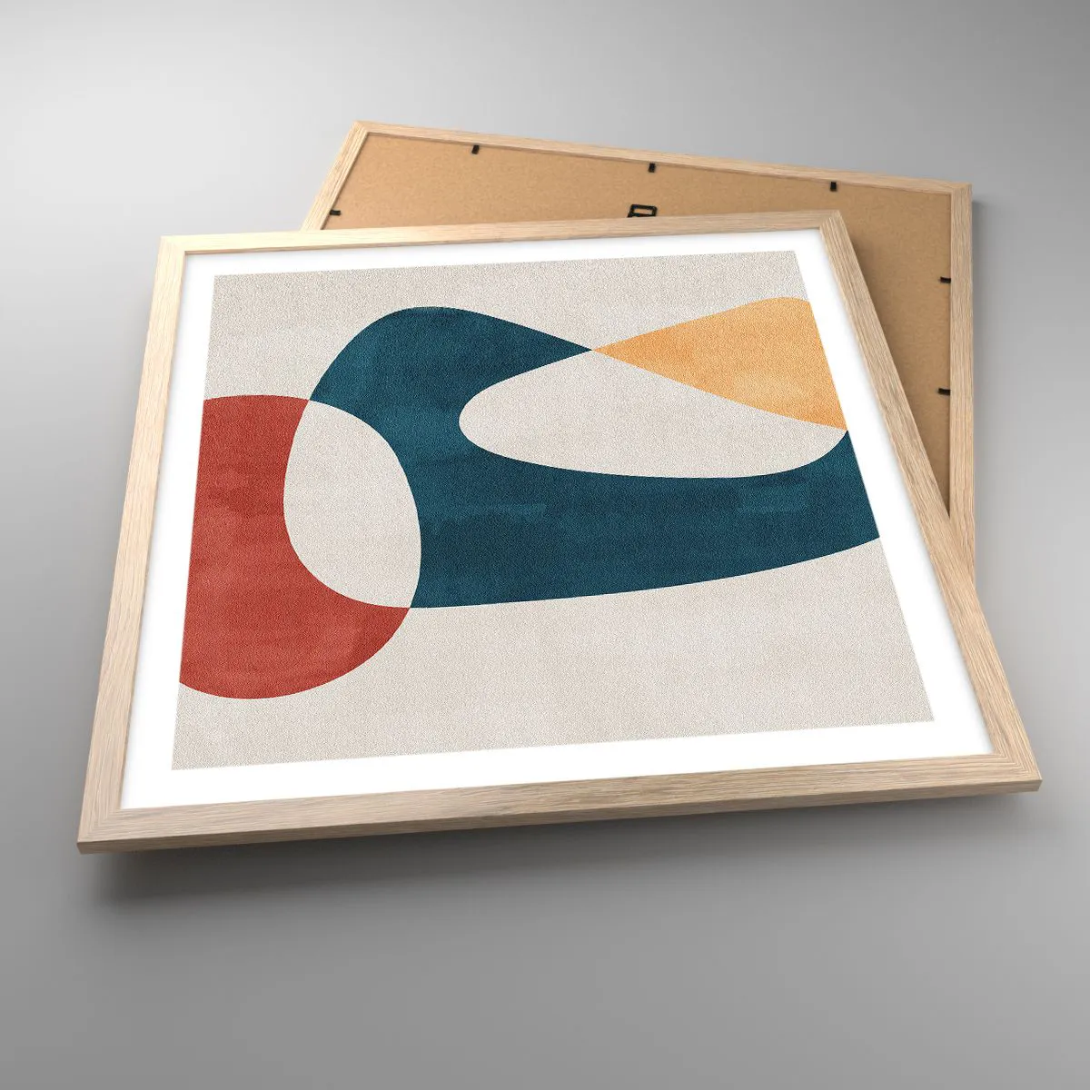 Affiche dans un chêne clair - Poster - Influences et métamorphoses - 50x50 cm