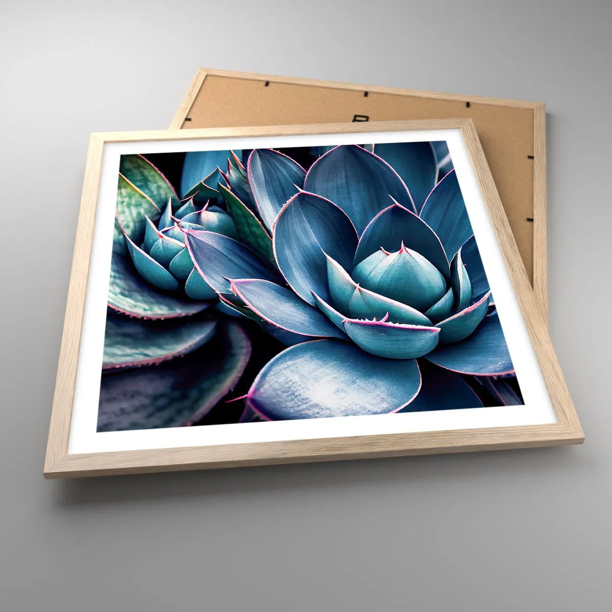 Affiche dans un chêne clair - Poster - Force vital - 50x50 cm