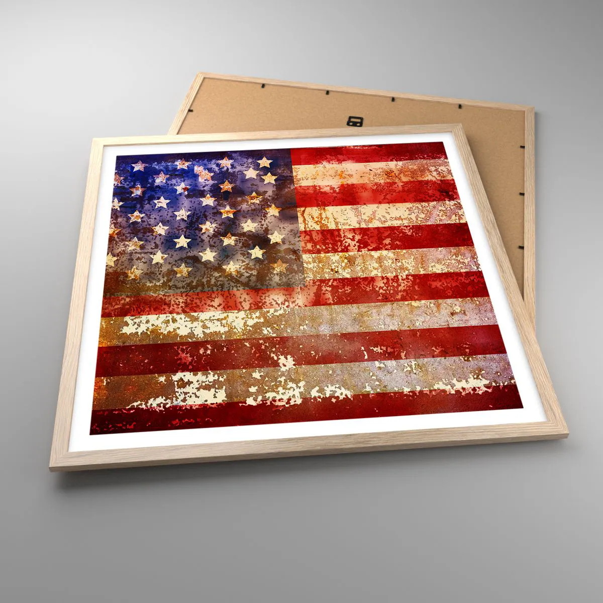 Pôster com moldura de carvalho claro - A glória não será esquecida - 60x60 cm