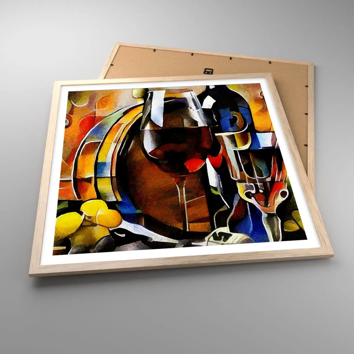 Plakat w ramie jasny dąb - I świat nabiera barw - 60x60 cm