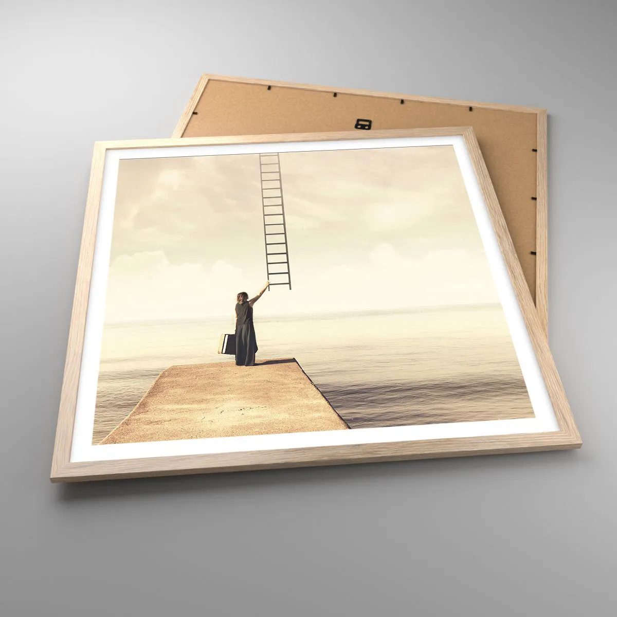 Poster in light oak frame - Magical Trip - 60x60 cm