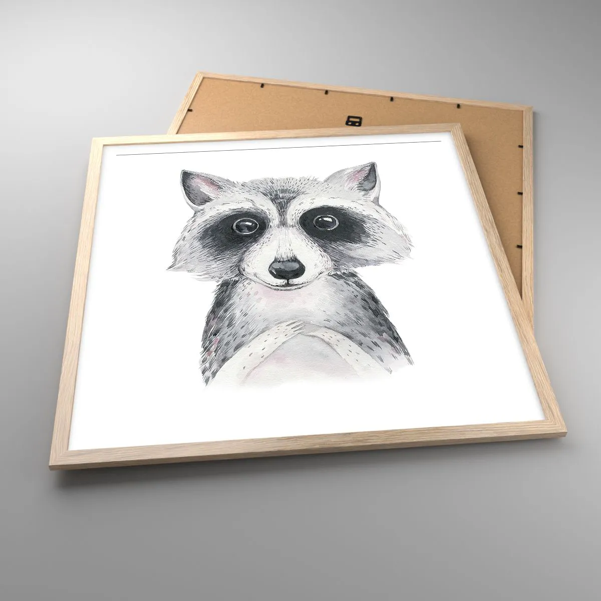 Poszter világos tölgy keretben - Egy pillanat meghatottságra - 60x60 cm