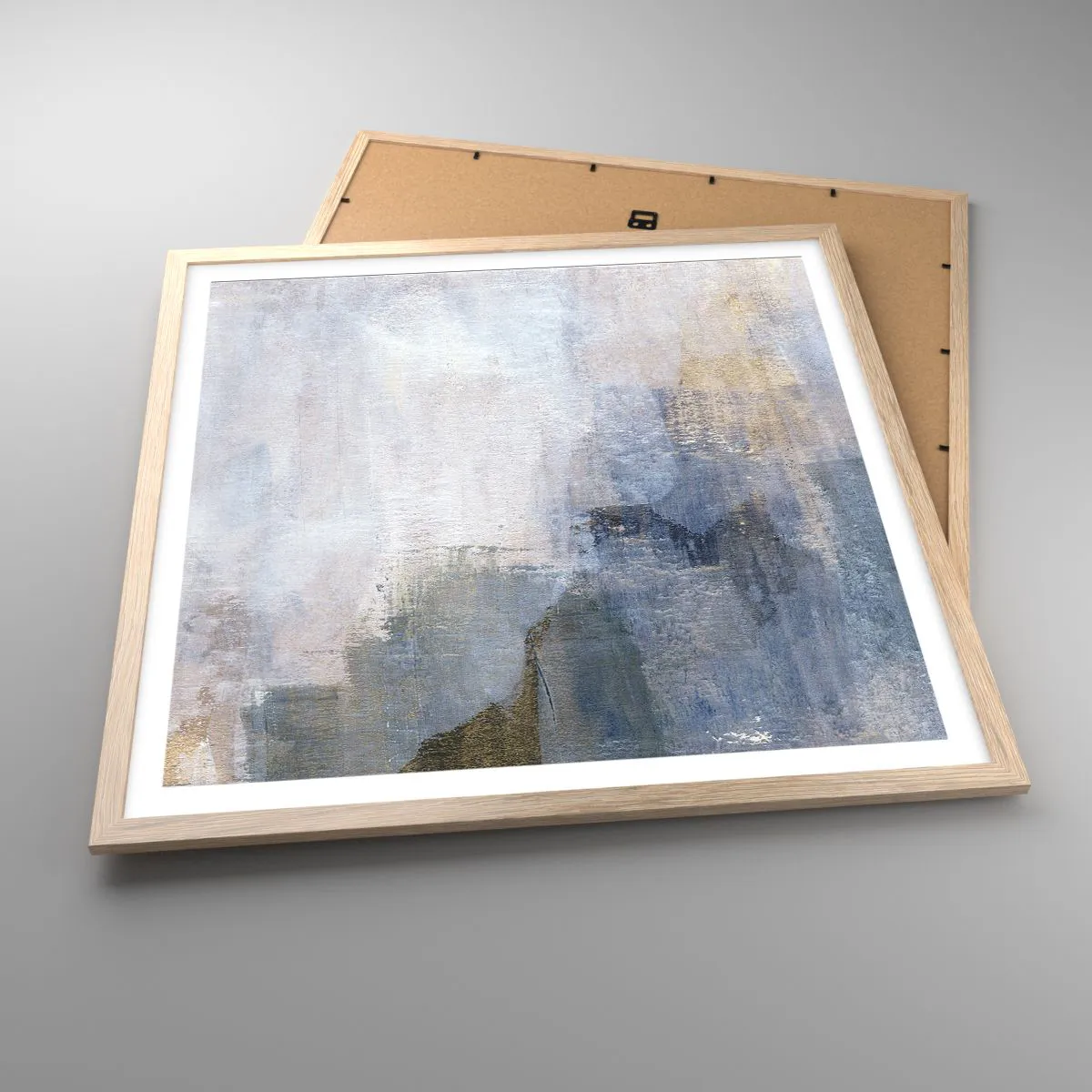 Poszter világos tölgy keretben - Színtónusok és akkordok - 60x60 cm