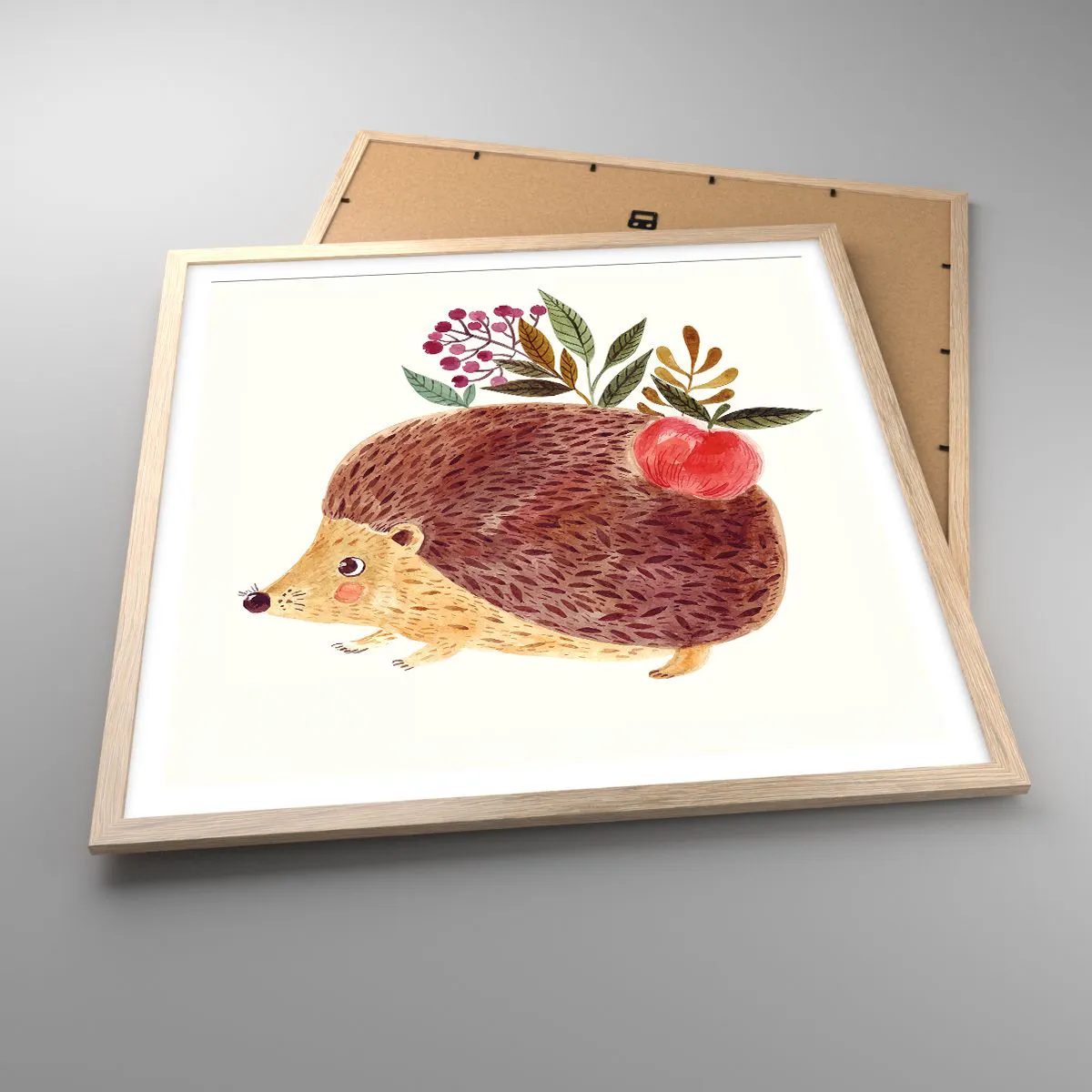 Affiche dans un chêne clair - Poster - Et tu m’apprécies déjà - 60x60 cm